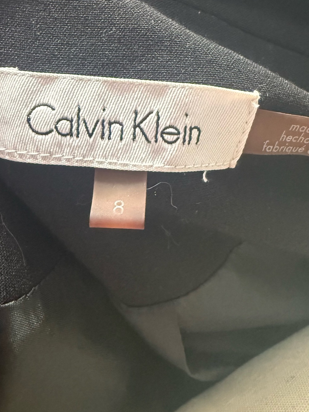 Calvin Klein Black Tailored Blazer with Single Button - Picture 8 of 8